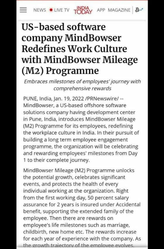 M2 Program Mindbowser