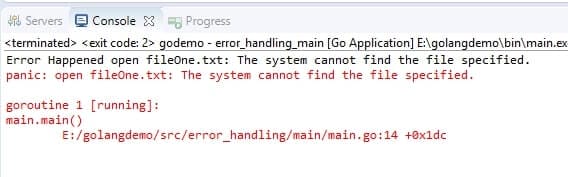 Golang Error Handling