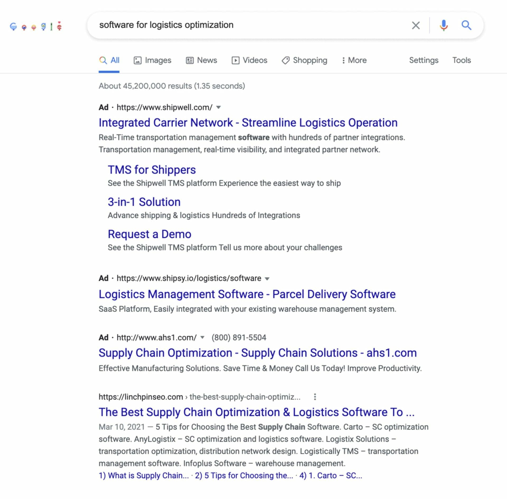 competitor research with Google
