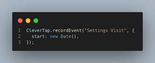 Create User Events In CleverTap