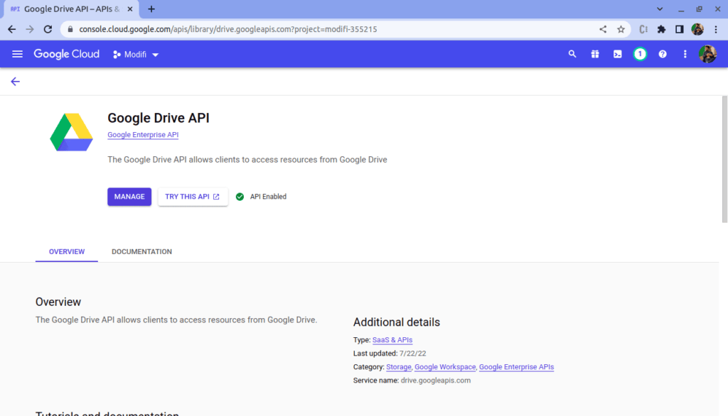 Google Drive API overview