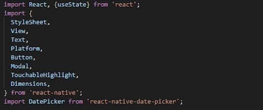 React Native Date Picker Installation