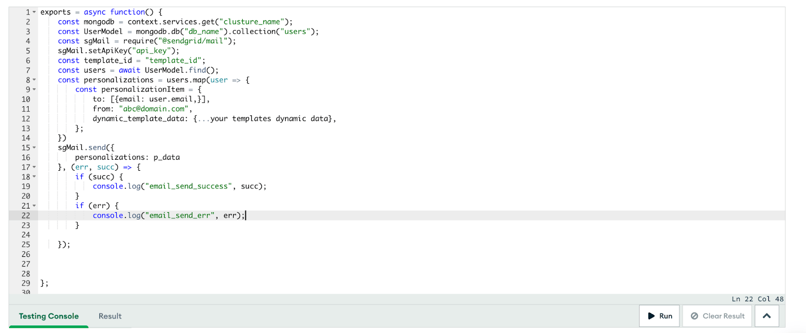 function code