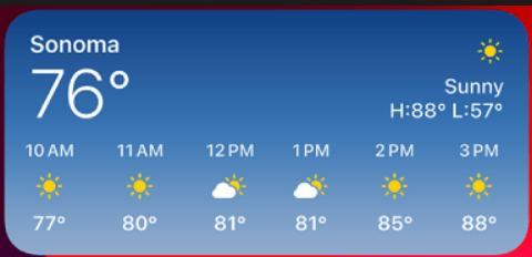 Weather information