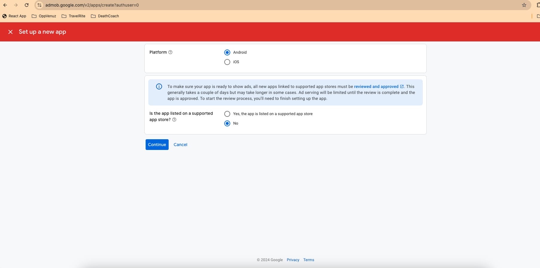 AdMob-SetupApp