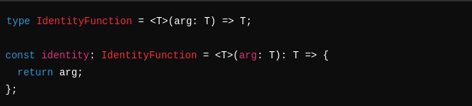 Const Identity Function