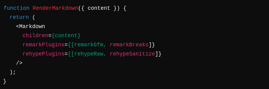 Rendering-Markdown-Content