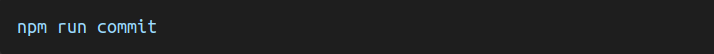 npm run commit