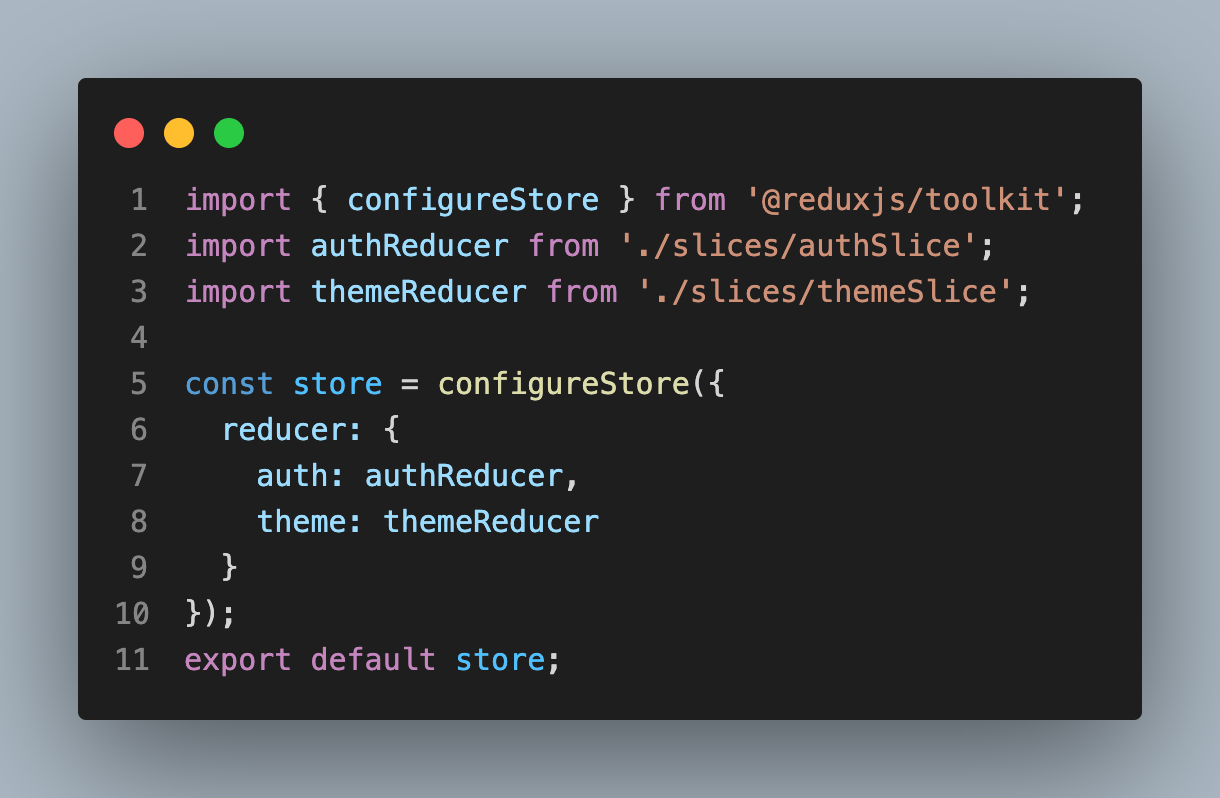 configureStore or Persistor